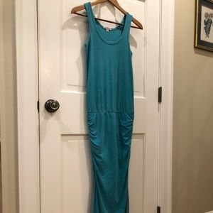 James Perse Sample Turquoise Mermaid Maxi Dress